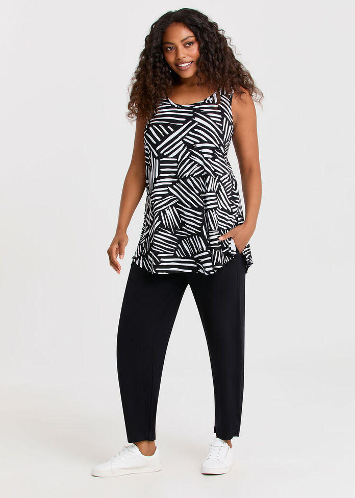 Natural Duet Abstract Tank, PRINT, hi-res