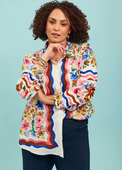 Plus Size Natural Brooke Shirt