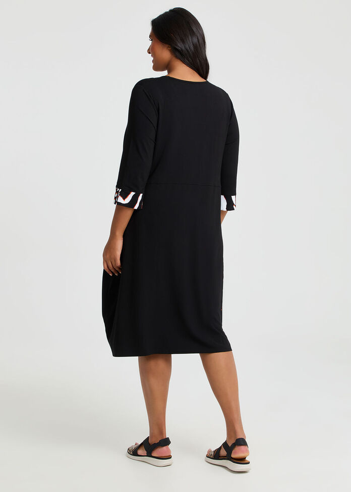 Spliced Tulip Natural Dress, , hi-res
