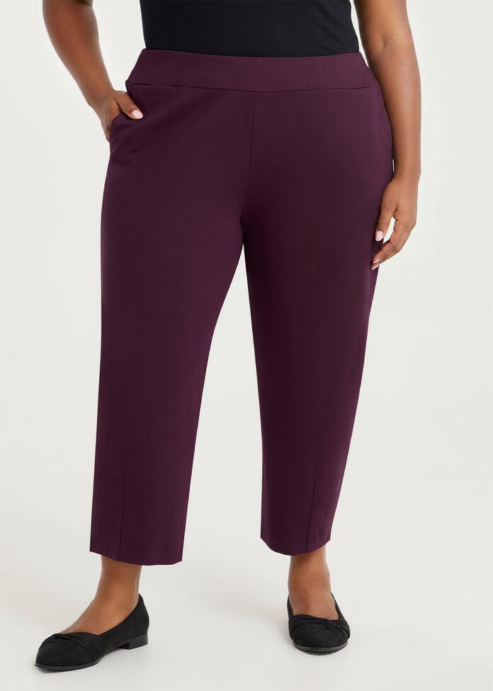 Petite Lantern Bamboo Ponte Pant, , hi-res