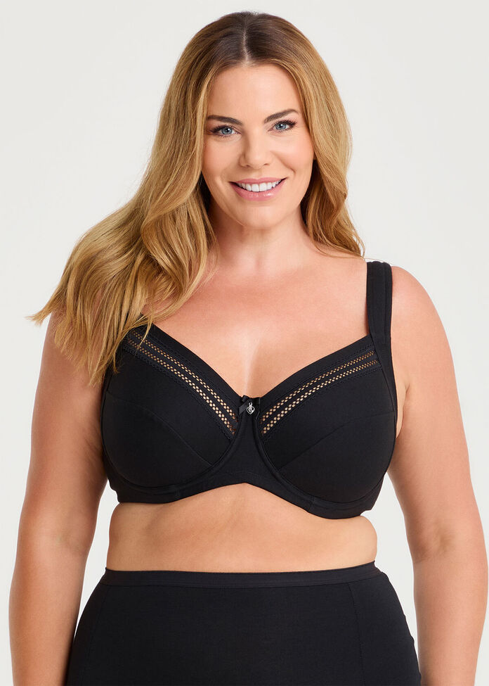 Underwire Cotton Everyday Bra, , hi-res