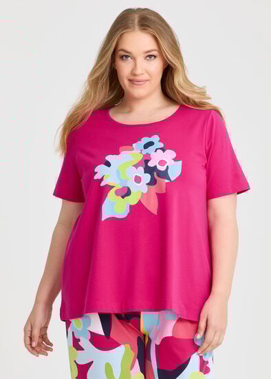 Plus Size Australian Cotton Flora Top