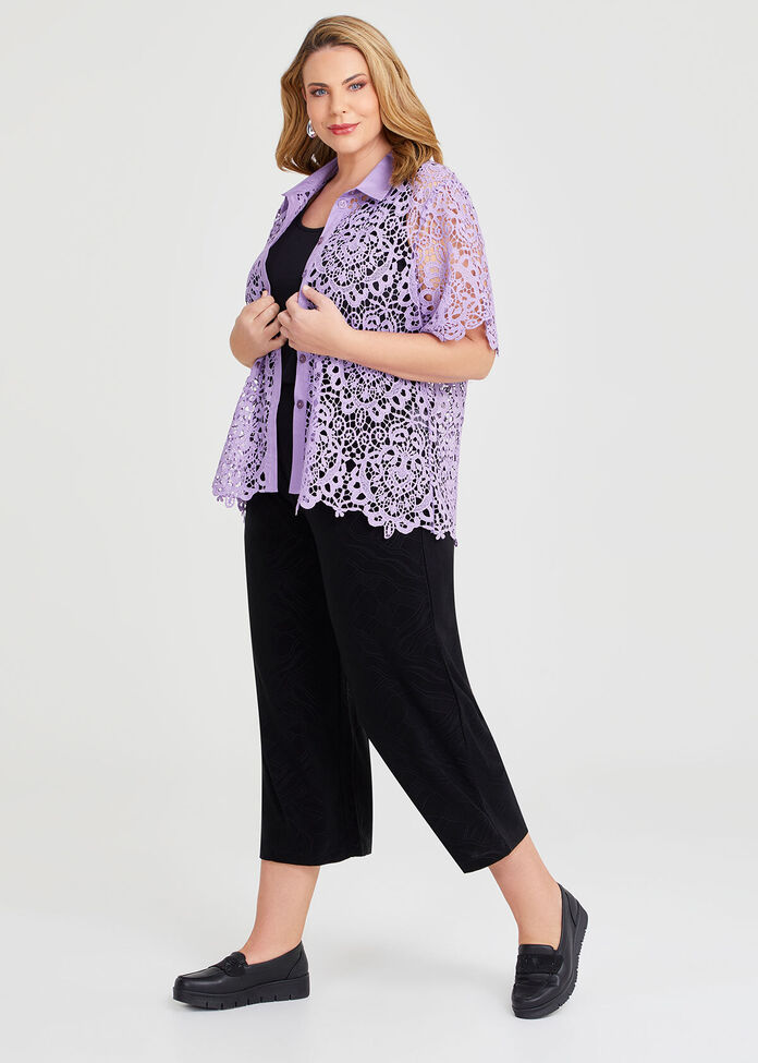 Lace Detail Button Front Shirt main image 1