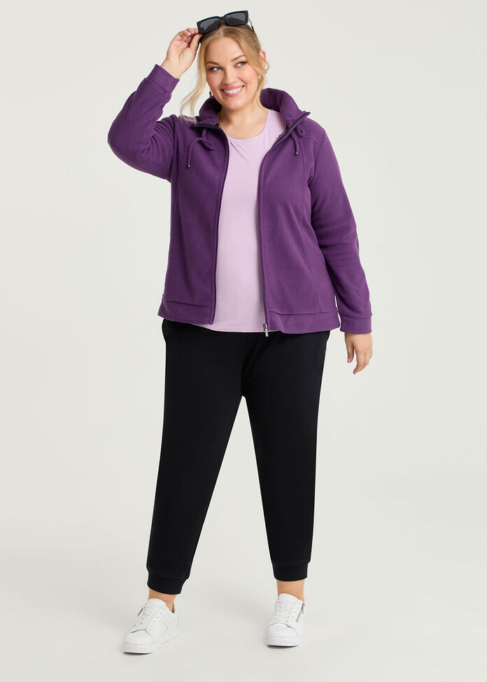 Polar Fleece Zip Front Jacket, , hi-res