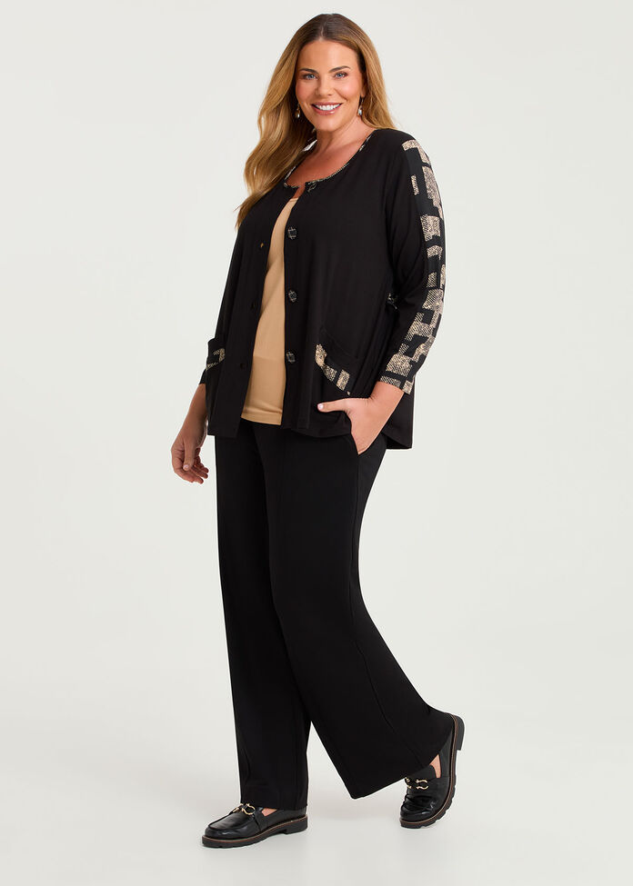 Spliced Natural Pocket Cardigan, , hi-res