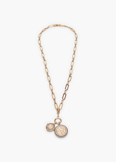Two Way Wear Coin Necklace