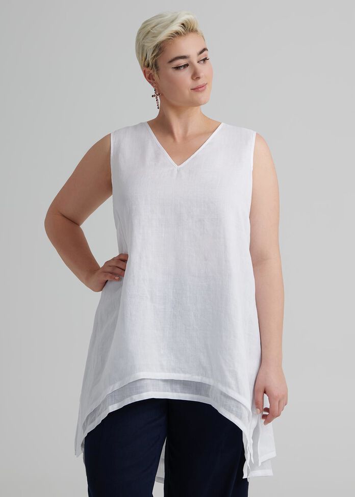 Linen Sebou Tunic, , hi-res