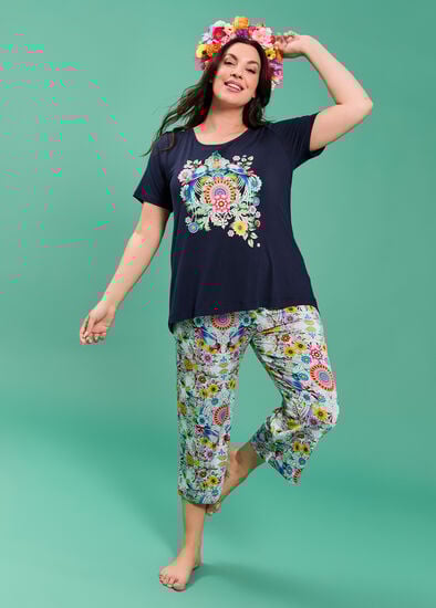 Plus Size Catalina Benedict Pyjama Pant