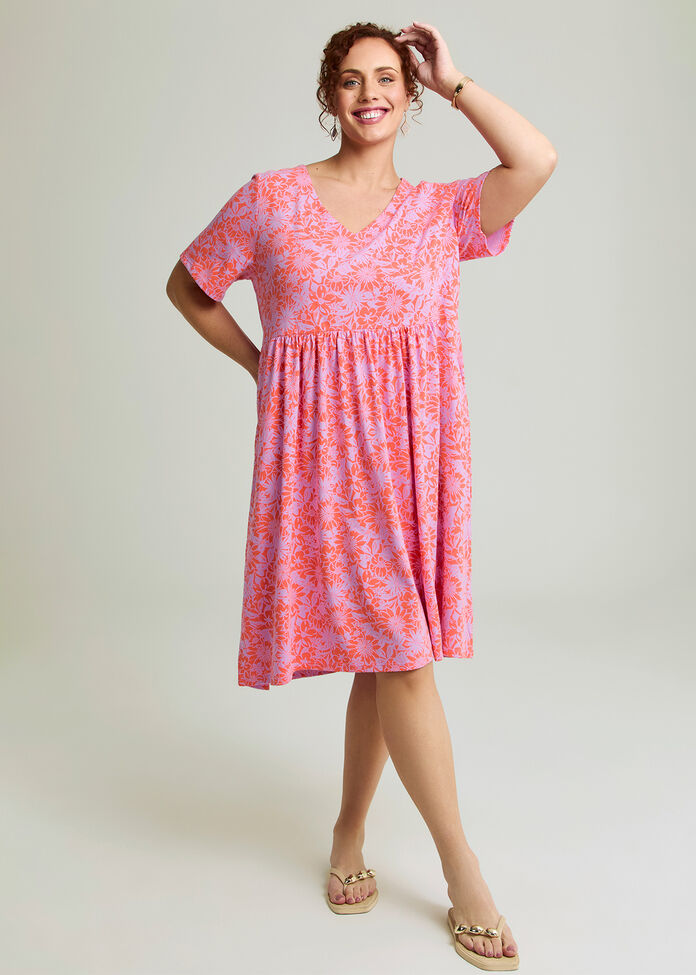 Joy Printed Dress, , hi-res