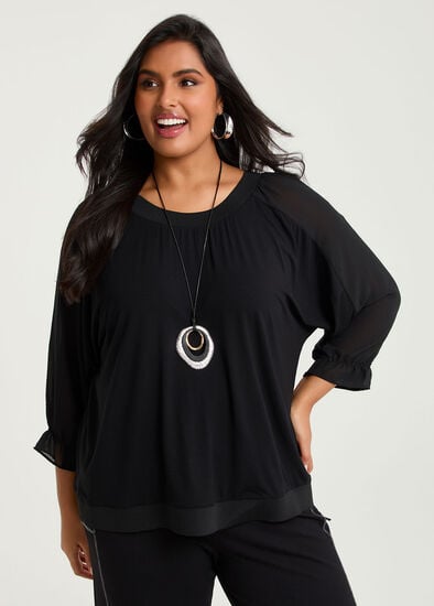 Plus Size Natural Lexi Top
