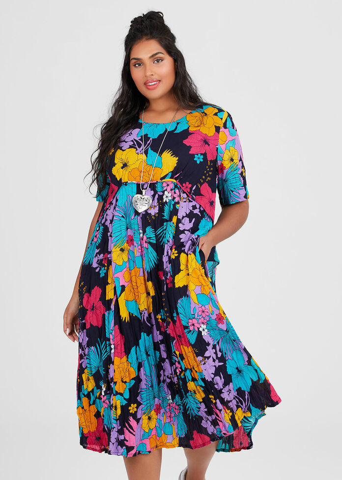 Shop Cotton Florissimo Dress in Print, Sizes 12-30 | Taking Shape AU