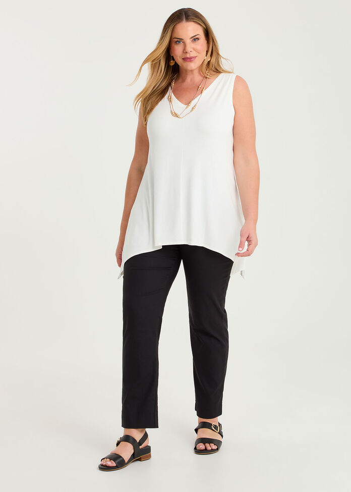 Bamboo Reversible Curve Hem Tank, , hi-res