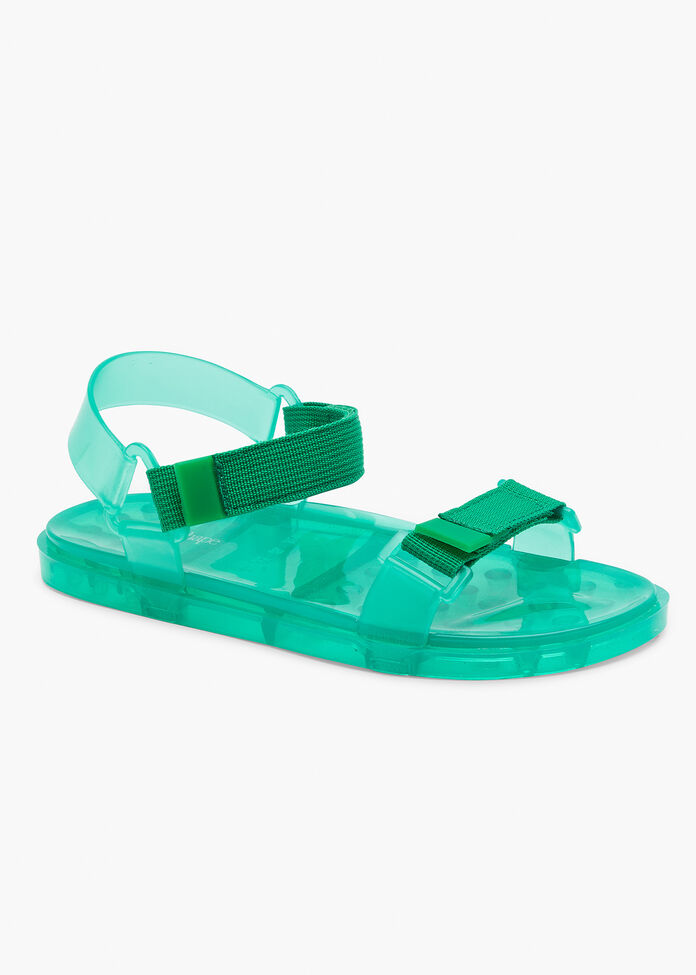 Jelly Velcro Strap Sandal, , hi-res