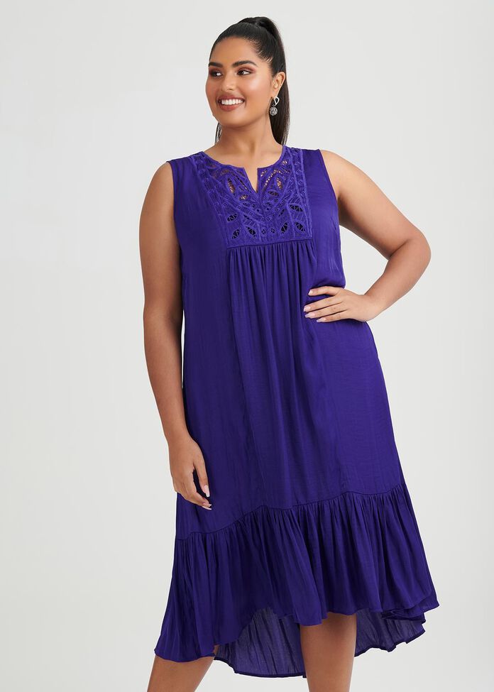Shop Plus Size Luxe Boho Dress in Purple | Taking Shape AU
