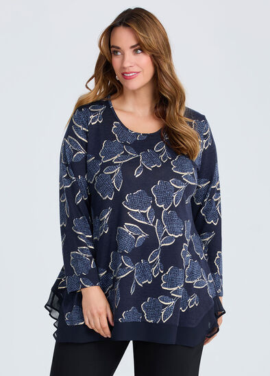 Plus Size Foil Delight Snug Top
