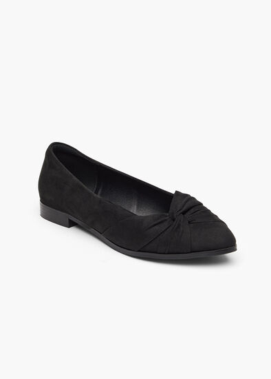 Ruched Flat Shoe