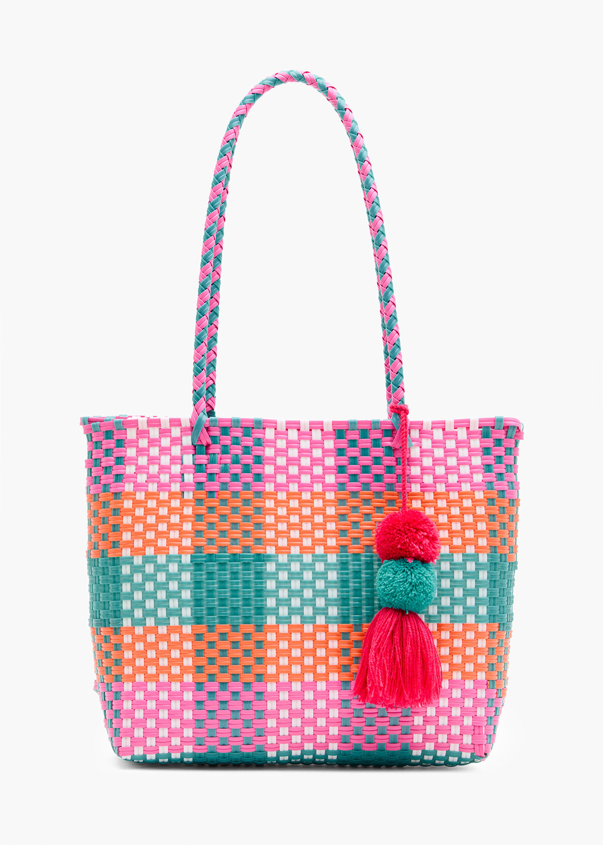 Basket weave tote cheap