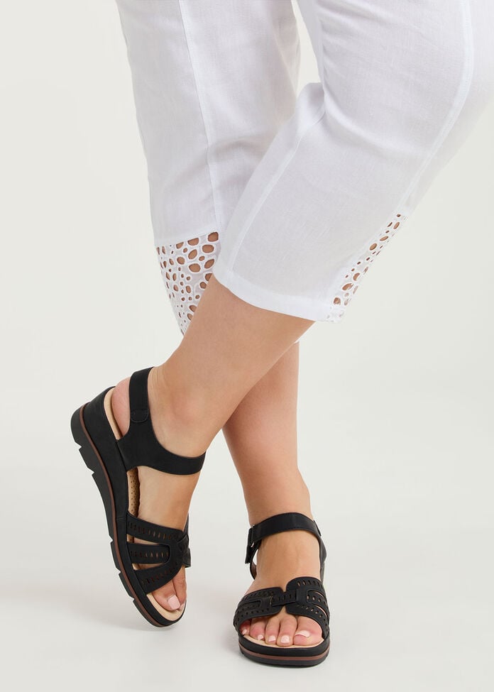 Lasercut Wedge Sandal, , hi-res