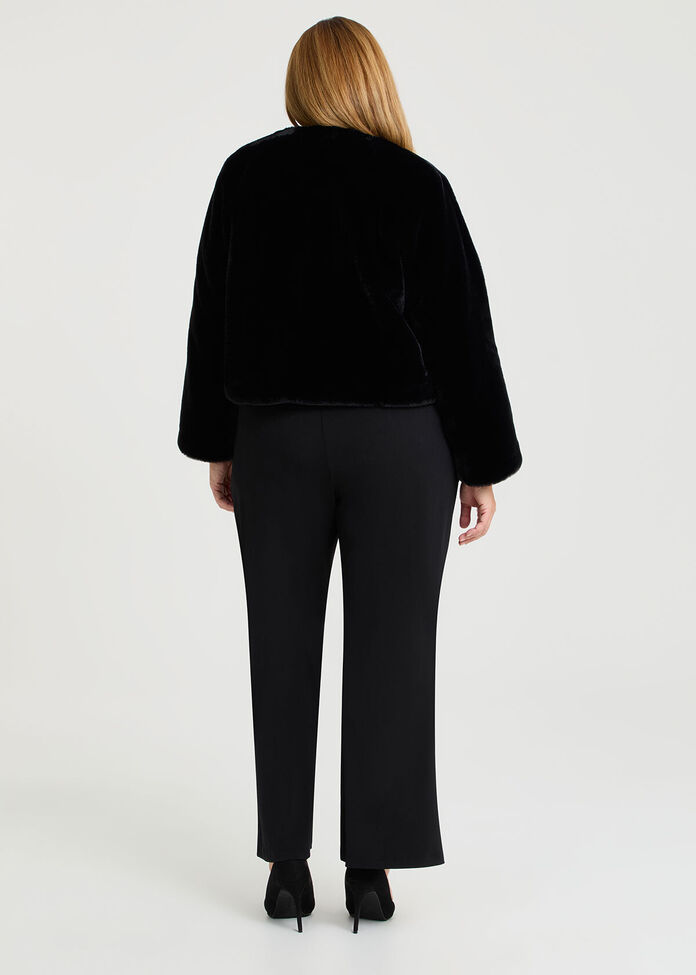 Glamour Faux Fur Shrug, , hi-res