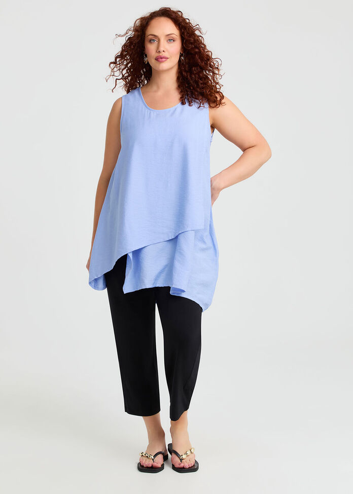 Natural Layering Sleeveless Top, , hi-res