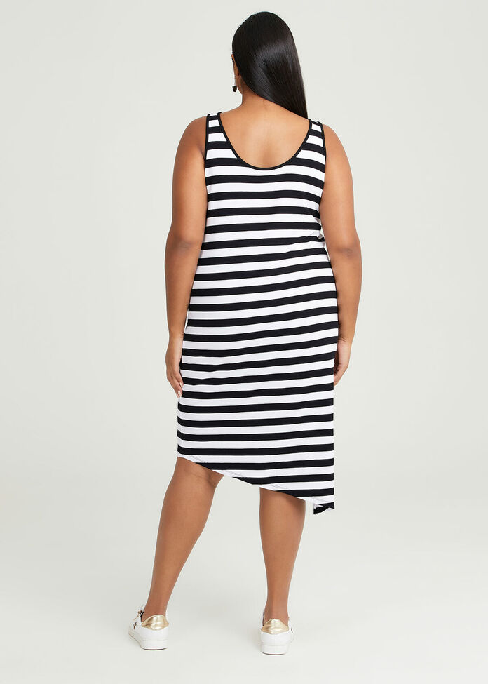 Shop Plus Size Natural Angle Hem Slip Dress in Black Taking Shape AU