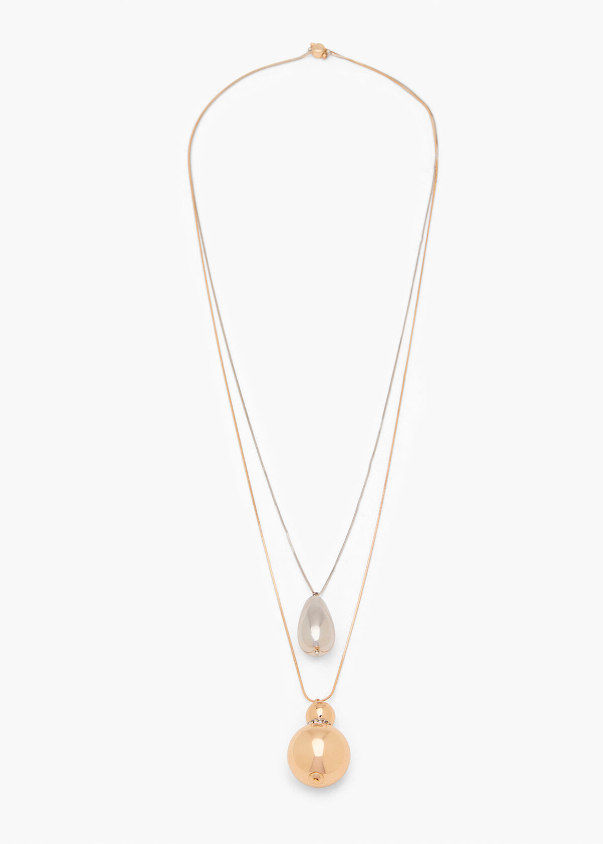 Ball necklace with pictures inside clearance