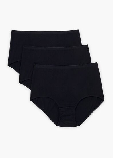 Plus Size 3 Pack Bamboo Full Briefs
