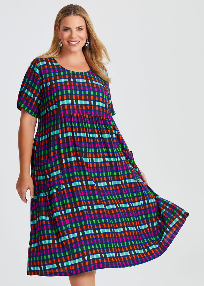 Natural Pocket Midi Dress, , hi-res