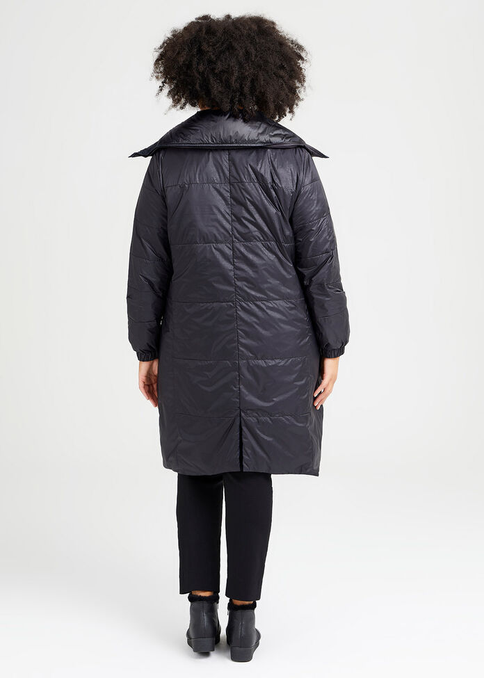 Shop Plus Size Eclipse Reversible Puffer Coat in Blue | Taking Shape AU