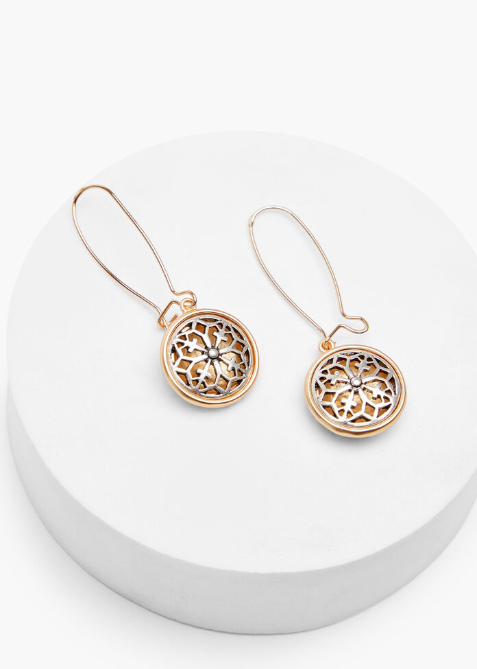 Filigree Drop Earrings, , hi-res
