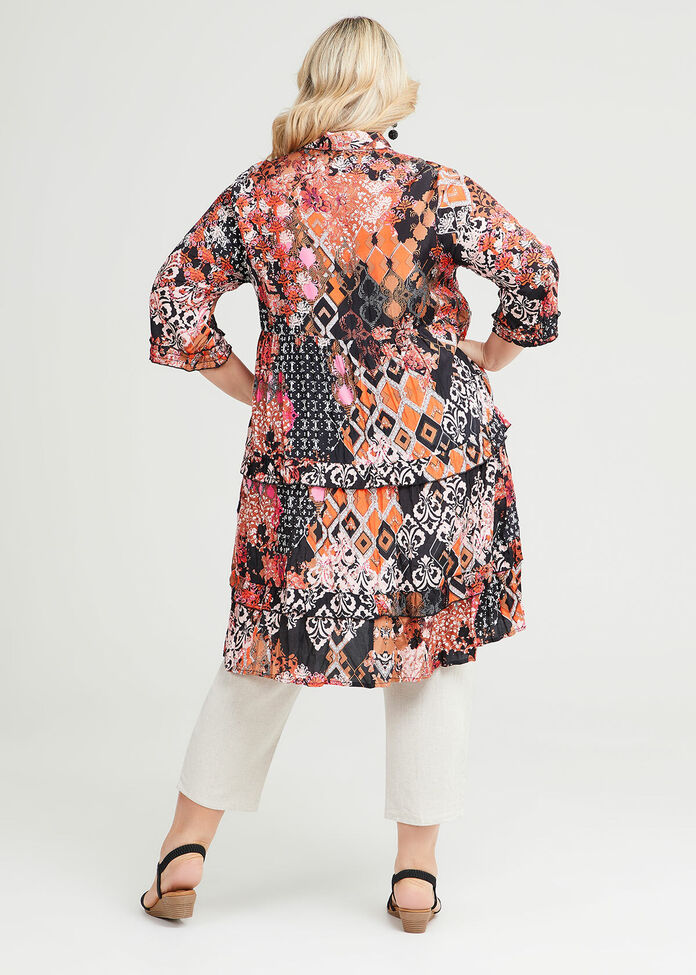 Shop Plus Size Ria Natural Shirt Dress in Multi | Taking Shape AU