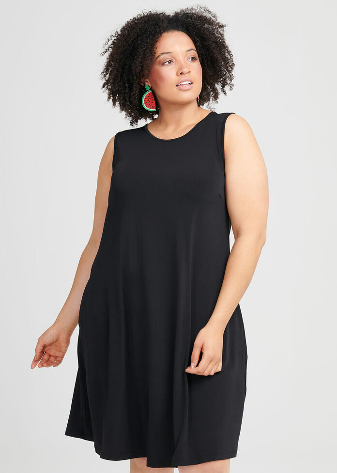 Shop Plus Size Day To Night Tank Dress in Black | Sizes 12-30 | Taking ...