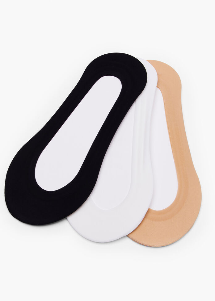 3 Pack Low Cut Invisible Socks, , hi-res