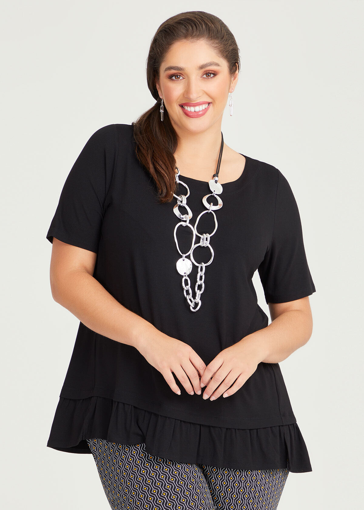 Black peplum top 2025 australia