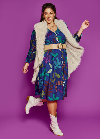 Plus Size Natural Luminous Nightfall Dress