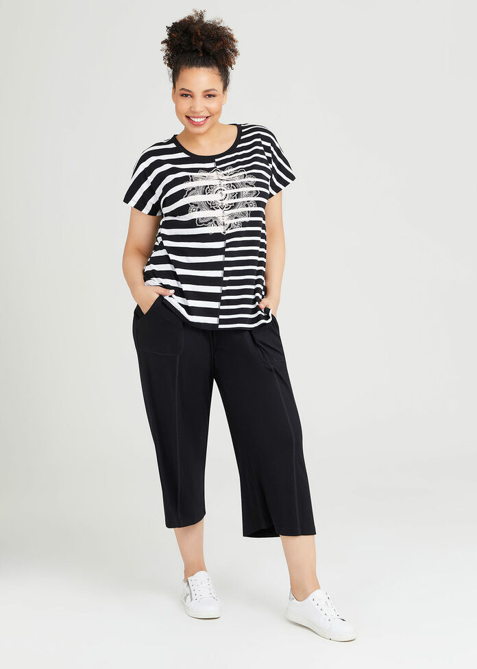 Jaden Wide Leg Cropped Bamboo Pant
