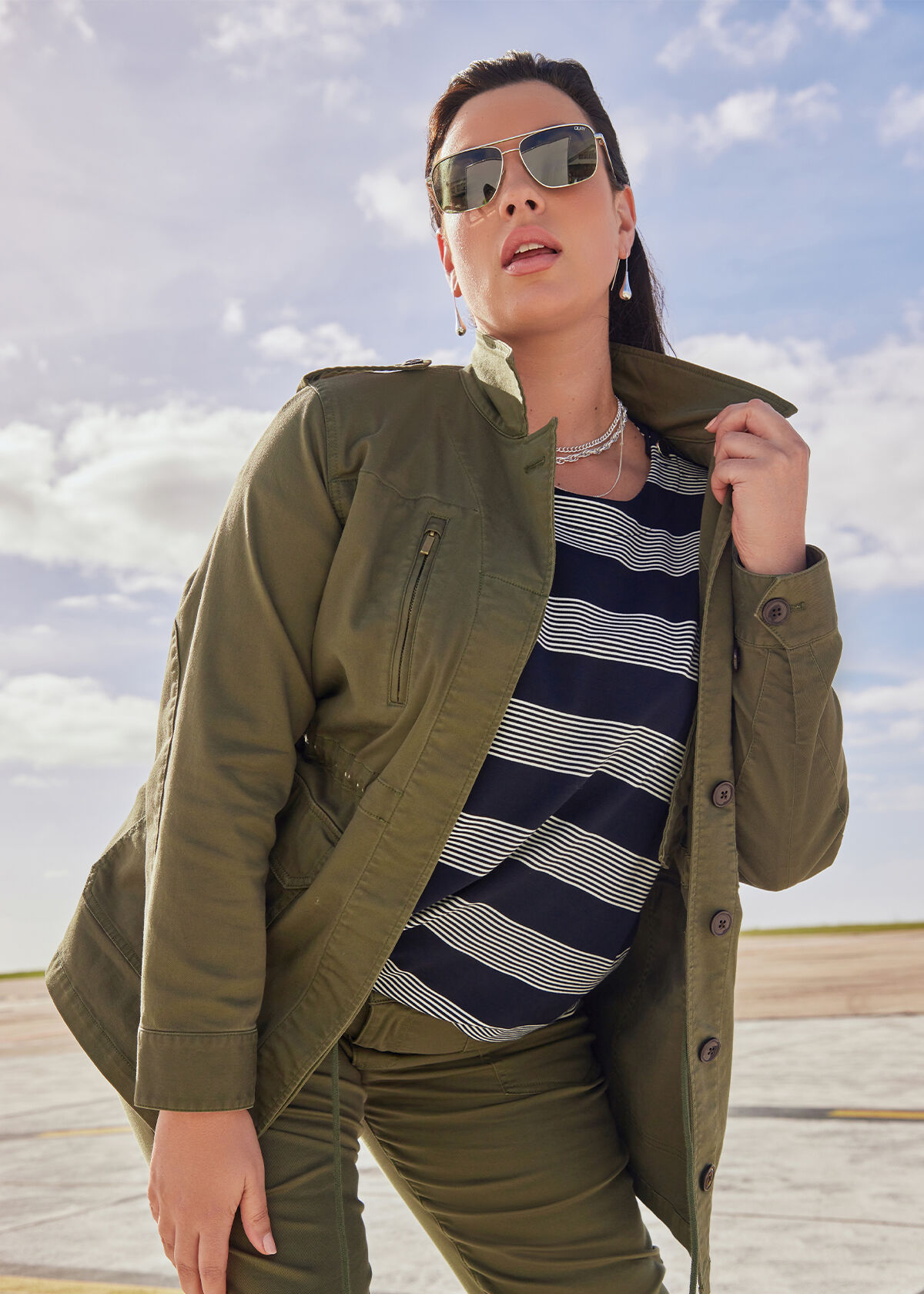 Green field jacket women's outlet