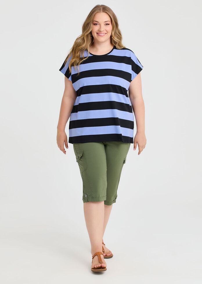 Castaway Rib Cargo Crop Pant, , hi-res