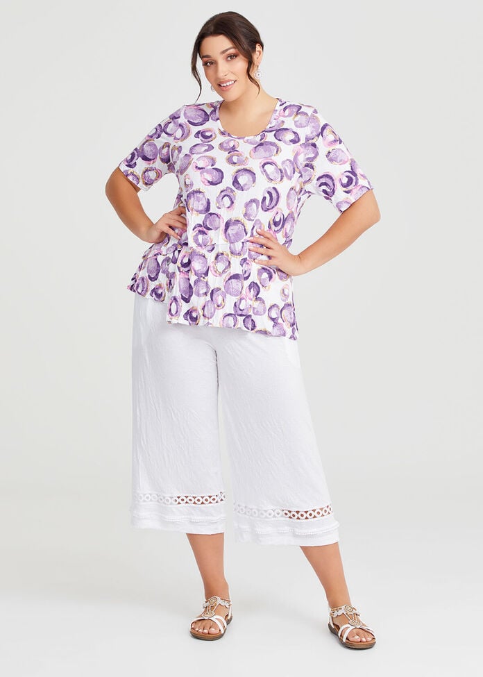 Spot Bamboo & Foil Crush Top, , hi-res