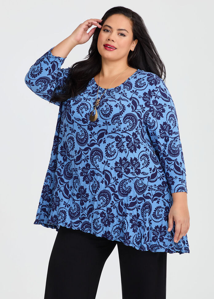 Peplum Luna Top, , hi-res