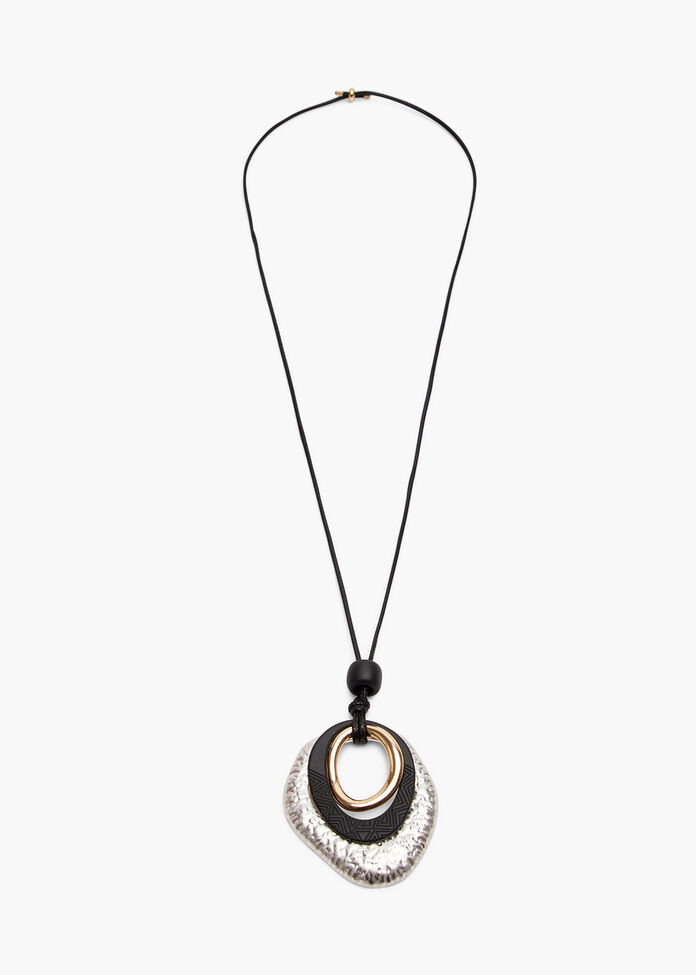 Mixed Metal O Ring Pendant, , hi-res