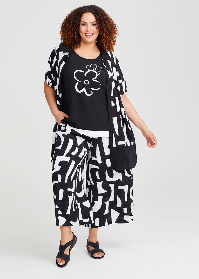 Floral Sleeveless Layered Top main image 1