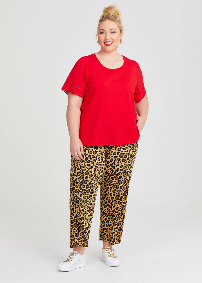 Cotton Ric Rac Trim T-shirt, , hi-res