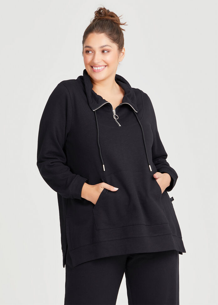 Funnel Neck Active Tunic, , hi-res