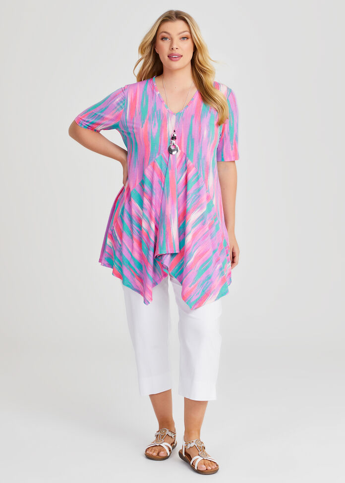 Candy Drape Front Top, , hi-res