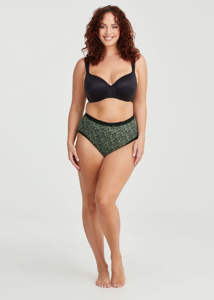 Shop Pack Plus Size Women's Cotton Leaf Briefs Taking Shape AU