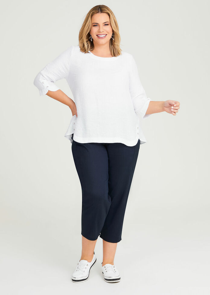 Amelie Natural Crinkle Top, , hi-res
