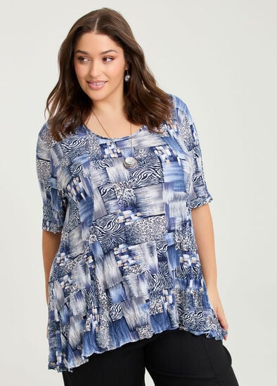 Plus Size Peplum Crush Luna Top