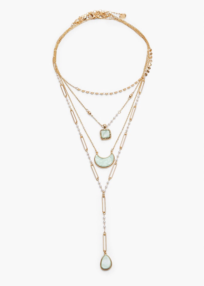 Multi Wear Moon Necklace, , hi-res
