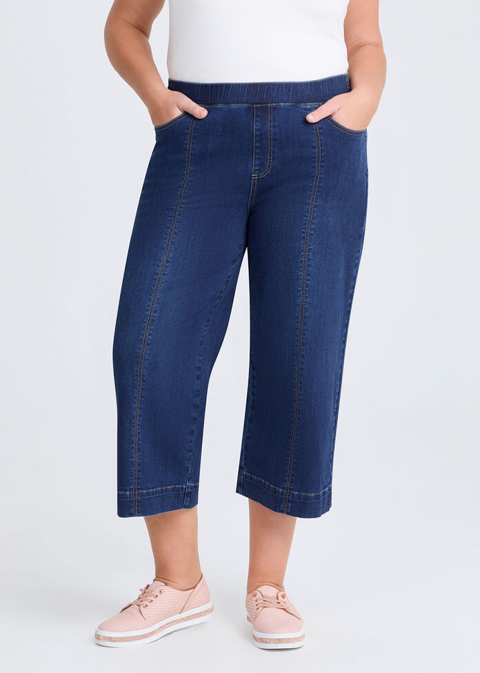 The Wide Leg Crop Jean, , hi-res